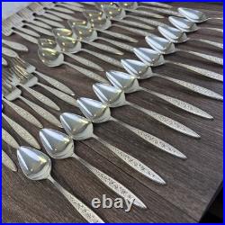 1847 Rogers ESPERANTO Service for 12 & Hostess Set Silver Plate 68 Pieces Floral