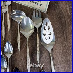 1847 Rogers ESPERANTO Service for 12 & Hostess Set Silver Plate 68 Pieces Floral