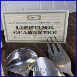 1847 Rogers ESPERANTO Service for 12 & Hostess Set Silver Plate 68 Pieces Floral