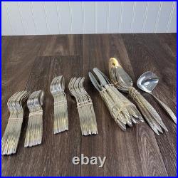 1847 Rogers ESPERANTO Service for 12 & Hostess Set Silver Plate 68 Pieces Floral