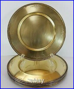 1847 Rogers Golden Argosy 10.5 Dinner Plates 6pcs International Silver 1926