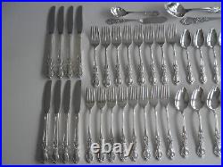 1847 Rogers Heritage Silver Plate (8) 5 Piece Place Settings