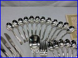 1847 Rogers International Silver 1958 SWEEP Silverplate Flatware Service For 12
