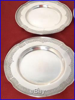 1847 Rogers International Silver ANCESTRAL 6 Bread Plates Super Scarce c1924