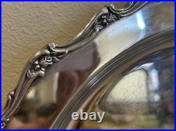 1847 Rogers Silver Plate 15 Oval Platter Magic Rose pattern RARE