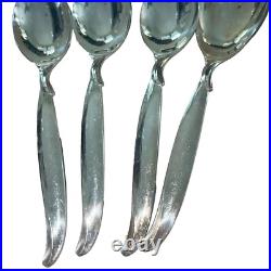 1847 Rogers Silver Plate FLAIR Flatware in Storage Box 52 Pieces Setting for 8