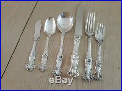 1847 Rogers VINTAGE 1904 Grapes XS Triple SilverPlate Flatware Set for 12 = 94pc