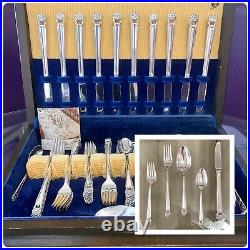 1847 Rogers Vintage Silver Plate Eternally Yours 78-Pc Grille Set Service for 12