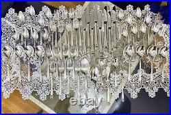 1847 Rogers Vintage Silver Plate Eternally Yours Grill Set Service for 8 +