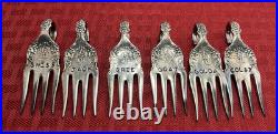 1847 Rogersvintage Grape Pattern(6)cheese Markersbuffet/charcuterie