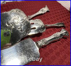 1847 Rogersvintage Grape Patternpastry& Pie Servers3 Different Ones1904-vgc 1847 Rogersvintage Grape Patternpastry& Pie Servers3 Different Ones1904-vgc