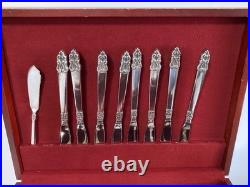 1847 rogers bros 1969 King Frederick Royal Empress Silver Plate Flatware, 47pc