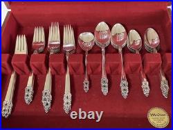 1847 rogers bros 1969 King Frederick Royal Empress Silver Plate Flatware, 47pc