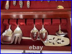 1847 rogers bros 1969 King Frederick Royal Empress Silver Plate Flatware, 47pc
