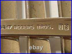 1847 rogers bros 1969 King Frederick Royal Empress Silver Plate Flatware, 47pc