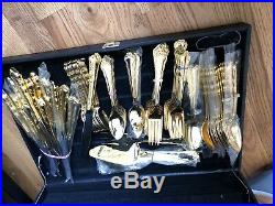 1847 rogers bros 24k gold plated silverware vintage VTG collectors set