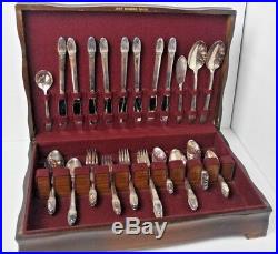 1847 rogers bros silverware first love edition in wooden box Vintage VTG rare