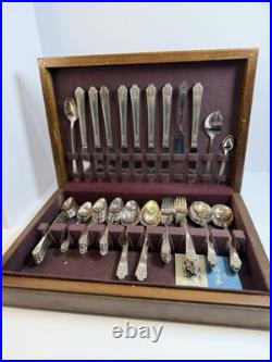 1847 rogers bros silverware (is) 56piece set Vintage Rare