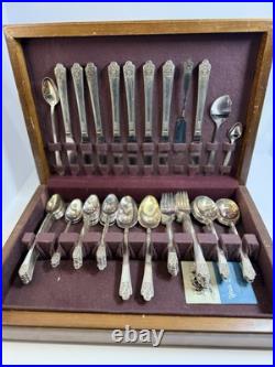 1847 rogers bros silverware (is) 56piece set Vintage Rare