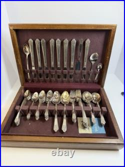 1847 rogers bros silverware (is) 56piece set Vintage Rare