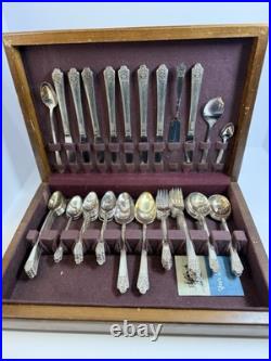 1847 rogers bros silverware (is) 56piece set Vintage Rare