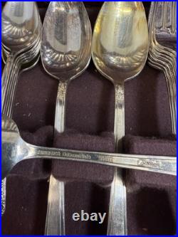 1847 rogers bros silverware (is) 56piece set Vintage Rare