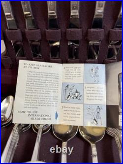 1847 rogers bros silverware (is) 56piece set Vintage Rare