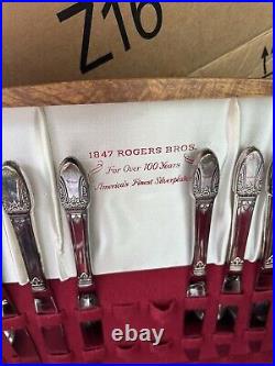1847 rogers bros silverware set First Love 57 Piece Original Box