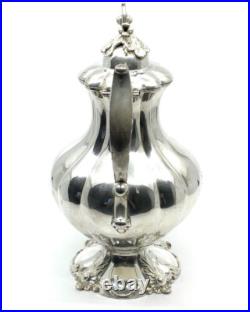 1870s Rogers Bros MFG Co Pumpkin Top Vines Floral Base Teapot Silver Plate 1870s Rogers Bros MFG Co Pumpkin Top Vines Floral Base Teapot Silver Plate