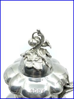 1870s Rogers Bros MFG Co Pumpkin Top Vines Floral Base Teapot Silver Plate 1870s Rogers Bros MFG Co Pumpkin Top Vines Floral Base Teapot Silver Plate