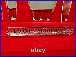 1881 ROGERS ENCHANTMENT SILVERPLATE 63 PCS. ONEIDA LTD. With ORIGINAL CHEST