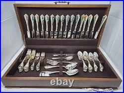 1881 ROGERS ONEIDA LTD KING JAMES FLATWARE SILVER PLATED BOX INCLUDED Vintage