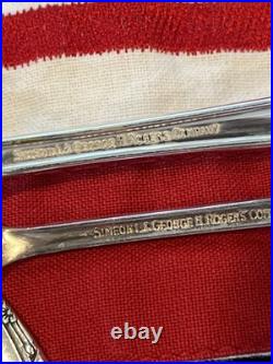 1881 Rogers By Oneida LTD. Silversmiths Silver Plated 8 Piece Flatware Set