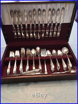 1881 Rogers First Love Large Set 110 Pieces. See Description