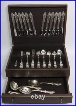 1881 Rogers/ONEIDA Baroque Rose Silverplate 65 Pc Service for 12 withChest uu 1881 Rogers/ONEIDA Baroque Rose Silverplate 65 Pc Service for 12 withChest uu