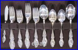 1881 Rogers/ONEIDA Baroque Rose Silverplate 65 Pc Service for 12 withChest uu 1881 Rogers/ONEIDA Baroque Rose Silverplate 65 Pc Service for 12 withChest uu