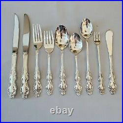 1881 Rogers Oneida BAROQUE ROSE Silverplate 114 Pc Silverware Set for 12