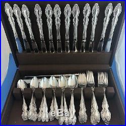 1881 Rogers Oneida BAROQUE ROSE Silverplate Service for 12 + Extras 88 Pieces