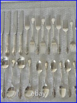 1881 Rogers Oneida Enchantment SS Silverware 5 Pc Service Set For 7 / 56 Pcs
