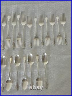 1881 Rogers Oneida Enchantment SS Silverware 5 Pc Service Set For 7 / 56 Pcs