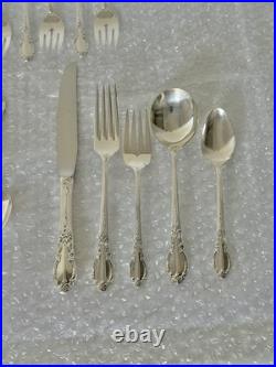 1881 Rogers Oneida Enchantment SS Silverware 5 Pc Service Set For 7 / 56 Pcs