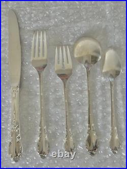 1881 Rogers Oneida Enchantment SS Silverware 5 Pc Service Set For 7 / 56 Pcs