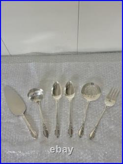1881 Rogers Oneida Enchantment SS Silverware 5 Pc Service Set For 7 / 56 Pcs 1881 Rogers Oneida Enchantment SS Silverware 5 Pc Service Set For 7 / 56 Pcs