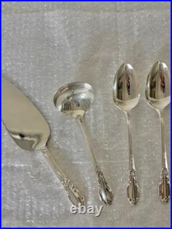 1881 Rogers Oneida Enchantment SS Silverware 5 Pc Service Set For 7 / 56 Pcs