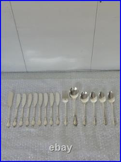 1881 Rogers Oneida Enchantment SS Silverware 5 Pc Service Set For 7 / 56 Pcs