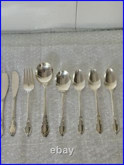 1881 Rogers Oneida Enchantment SS Silverware 5 Pc Service Set For 7 / 56 Pcs 1881 Rogers Oneida Enchantment SS Silverware 5 Pc Service Set For 7 / 56 Pcs