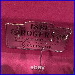 1881 Rogers Oneida Flatware 66 Piece Set WITH BOX Pink