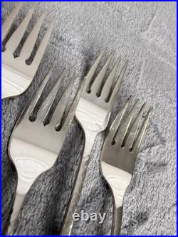 1881 Rogers Oneida Flatware Hammered FIRST COLONY Silverplate 43pc Service For 8