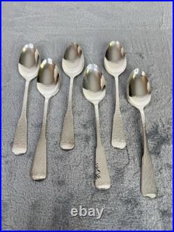 1881 Rogers Oneida Flatware Hammered FIRST COLONY Silverplate 43pc Service For 8