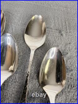 1881 Rogers Oneida Flatware Hammered FIRST COLONY Silverplate 43pc Service For 8